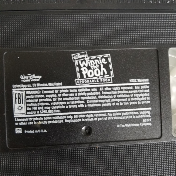 Winnie the Pooh Spookable Pooh (VHS 1996) Disney - Picture 5 of 7